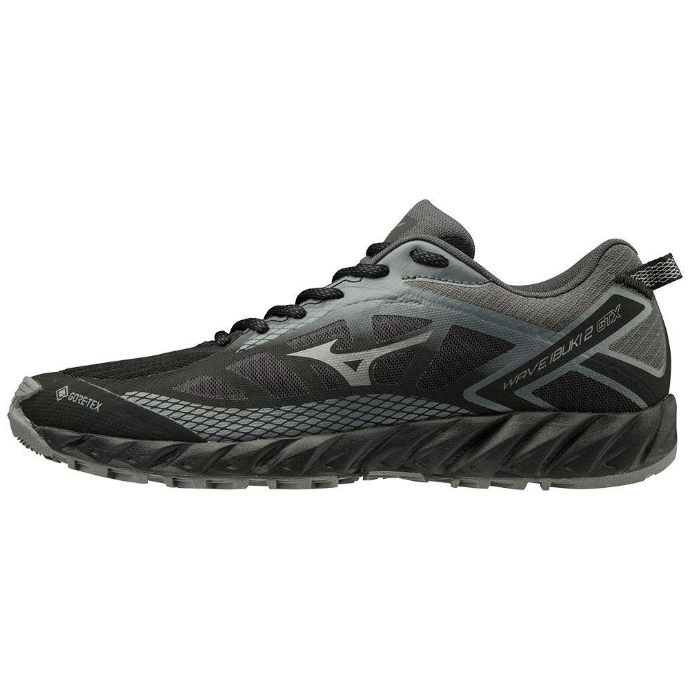 Zapatillas Trail Running Mizuno WAVE IBUKI 2 GTX Hombre Negras Baratas BLHR-06479